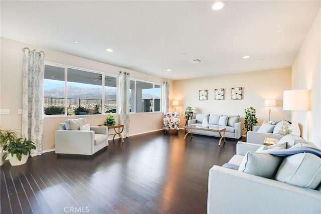 35212 Smith Ave, Beaumont, CA 92223 - living area with dark wood finished floors and recessed lighting