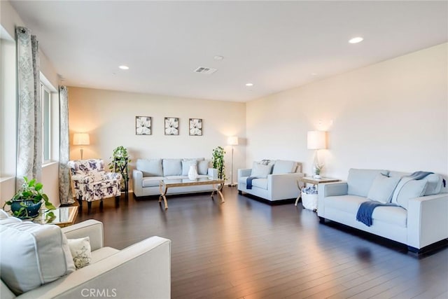 35212 Smith Ave, Beaumont, CA 92223 - living room with recessed lighting and dark wood-style floors