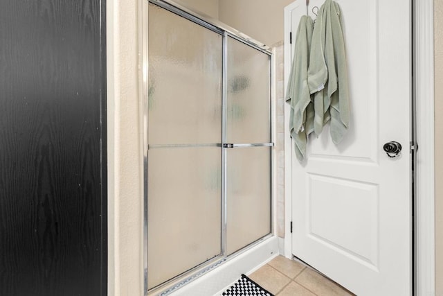 1067 Stevenson St Unit A & B, Colton, CA 92324 - full bathroom featuring tile patterned flooring and a stall shower