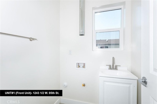 1241 W 95th St, Los Angeles, CA 90044 - washroom with hookup for a washing machine