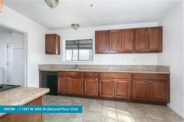1241 W 95th St, Los Angeles, CA 90044 - kitchen featuring black dishwasher and a sink