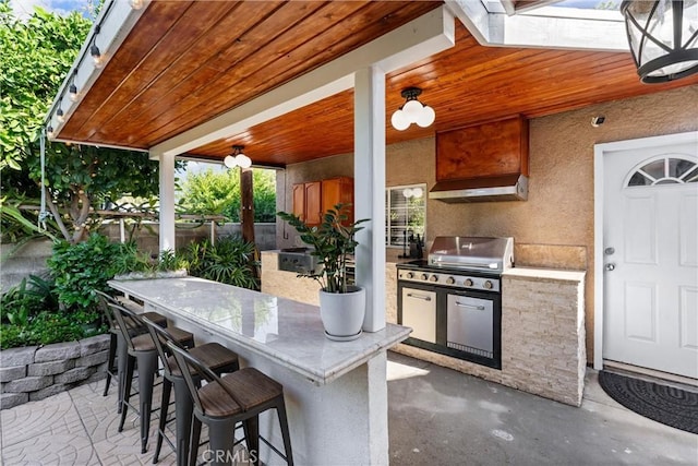2901 Huston St, Pomona, CA 91767 - view of patio with exterior kitchen
