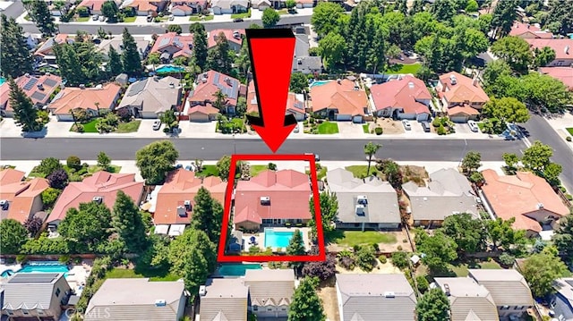 1115 Chennault Ave, Clovis, CA 93611 - aerial view of residential area with property boundaries highlighted