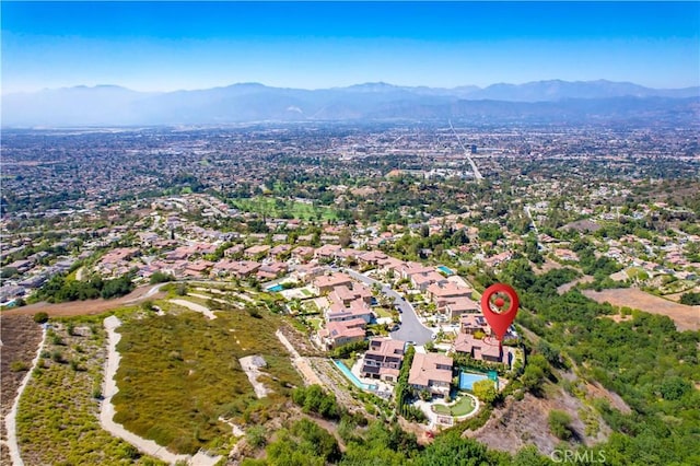 1278 Inspiration, West Covina, CA 91791 - aerial view of property's location with mountains and nearby suburban area