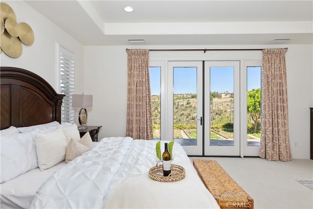 1278 Inspiration, West Covina, CA 91791 - bedroom with access to outside, multiple windows, and carpet flooring