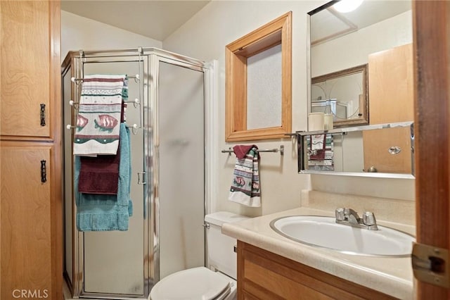 1230 Bear Springs Rd, Rimforest, CA 92378 - full bathroom featuring vanity and a stall shower