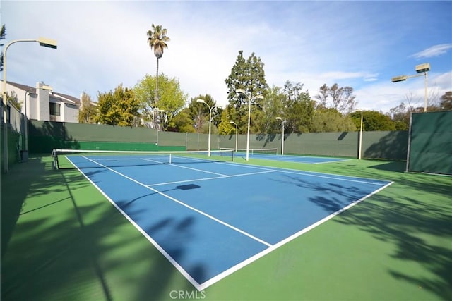 3603 W Hidden Ln Unit 210, Rolling Hills Estates, CA 90274 - view of tennis court featuring community basketball court
