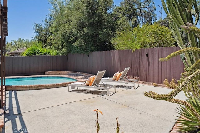 4241 Kingfisher Rd, Calabasas, CA 91302 - view of pool with a fenced backyard and a patio