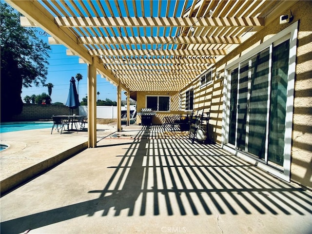 7707 Bolton Ave, Riverside, CA 92503 - view of patio with a pergola
