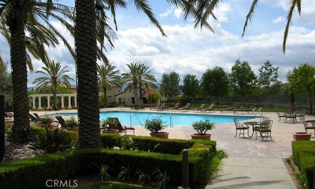 23785 Western Cedar Ct, Valencia, CA 91354 - community pool with a patio