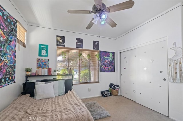 34722 Fairport Way, Yucaipa, CA 92399 - bedroom with carpet flooring and a ceiling fan