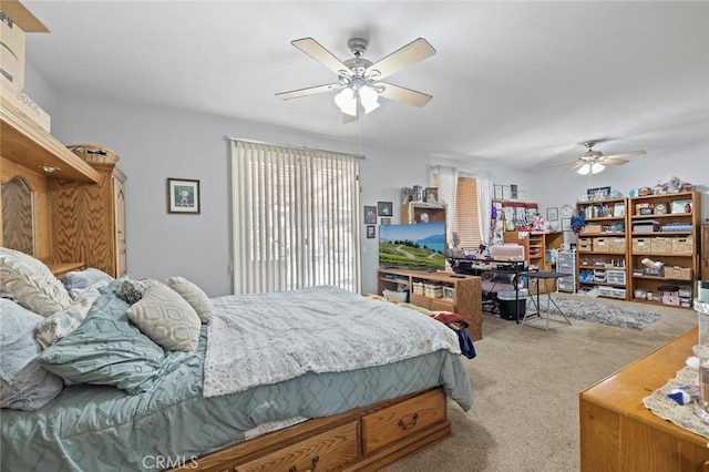 34722 Fairport Way, Yucaipa, CA 92399 - bedroom featuring carpet flooring and a ceiling fan
