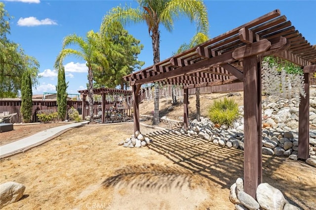34722 Fairport Way, Yucaipa, CA 92399 - view of yard featuring a pergola
