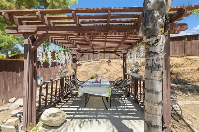 34722 Fairport Way, Yucaipa, CA 92399 - view of patio / terrace with a pergola