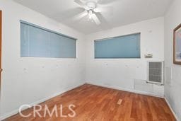 1097 Katherine Rd, Simi Valley, CA 93063 - spare room with a ceiling fan and wood finished floors