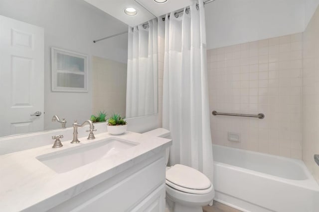 4981 Lerkas Way, Oceanside, CA 92056 - full bathroom with vanity and shower / bathtub combination with curtain