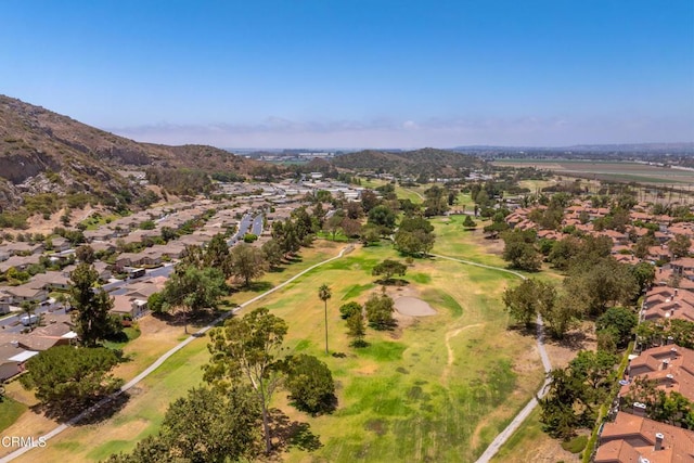 6357 Irena Ave, Camarillo, CA 93012 - aerial overview of property's location featuring nearby suburban area and a mountain backdrop
