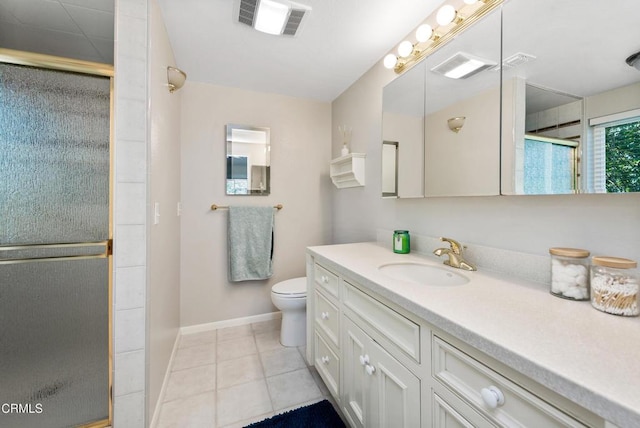 6357 Irena Ave, Camarillo, CA 93012 - full bathroom featuring vanity, a stall shower, and tile patterned floors