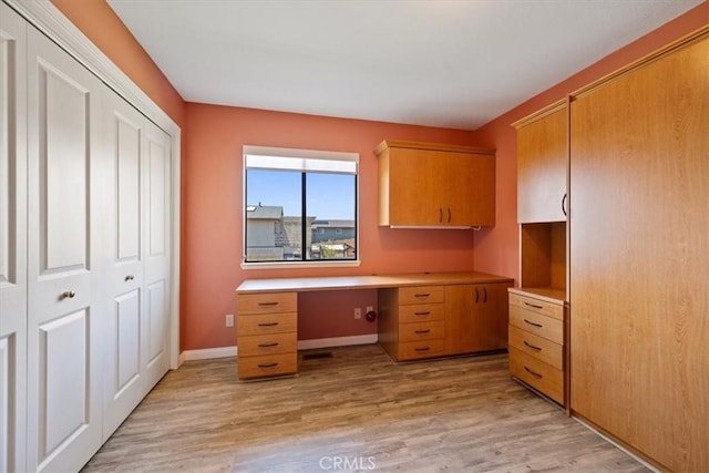 1232 10th St, Los Osos, CA 93402 - unfurnished office with light wood-type flooring and baseboards