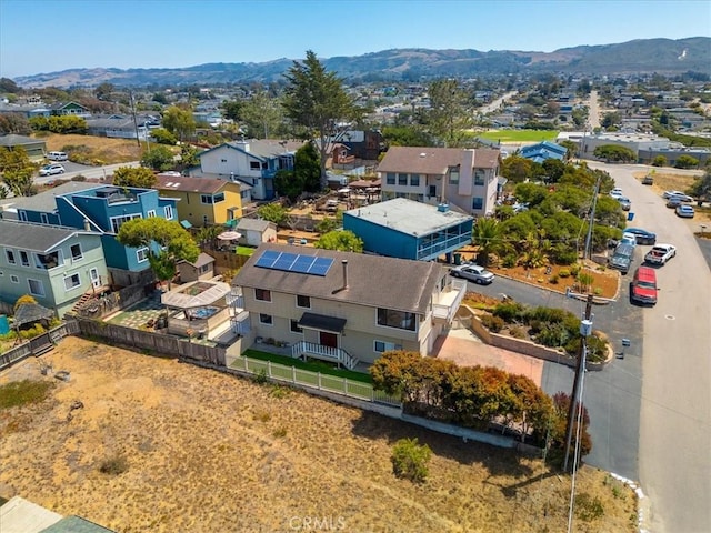 1232 10th St, Los Osos, CA 93402 - aerial perspective of suburban area with a mountain backdrop