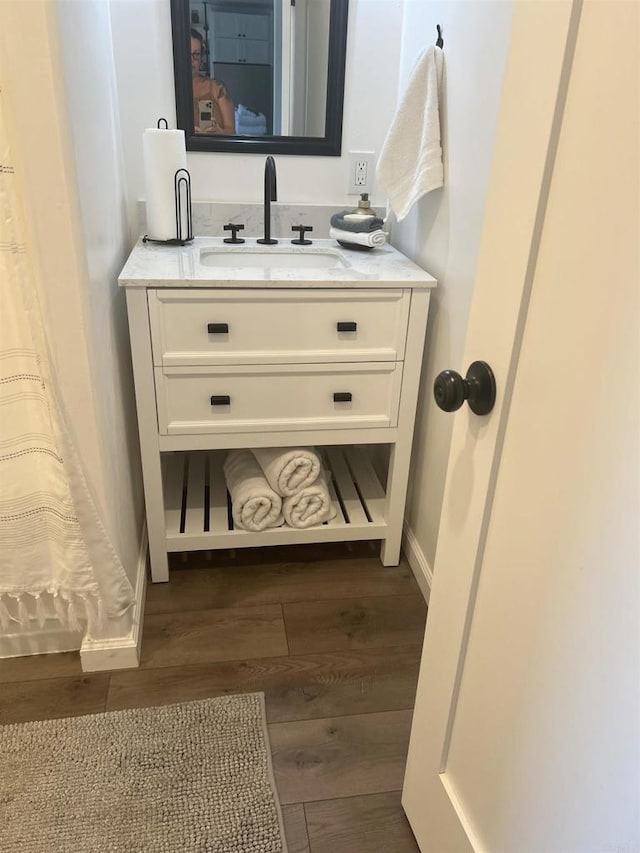 1298 Willowside, Alpine, CA 91901 - full bathroom featuring wood finished floors and vanity