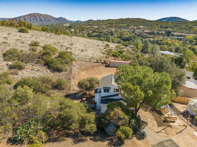 1298 Willowside, Alpine, CA 91901 - aerial view of property and surrounding area featuring mountains