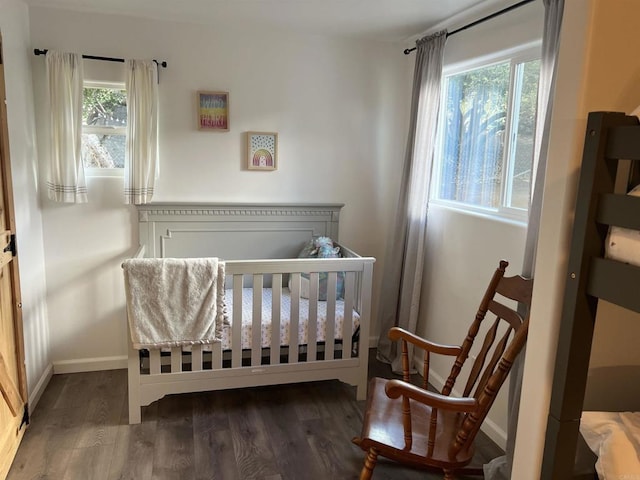 1298 Willowside, Alpine, CA 91901 - bedroom featuring wood finished floors and a crib