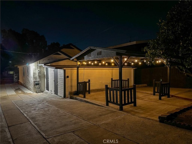 4021 York Blvd, Glassell Park, CA 90065 - back of house at twilight with a patio
