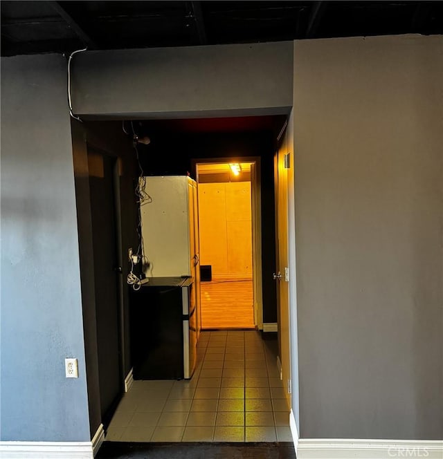 4021 York Blvd, Glassell Park, CA 90065 - hallway featuring baseboards and light tile patterned floors