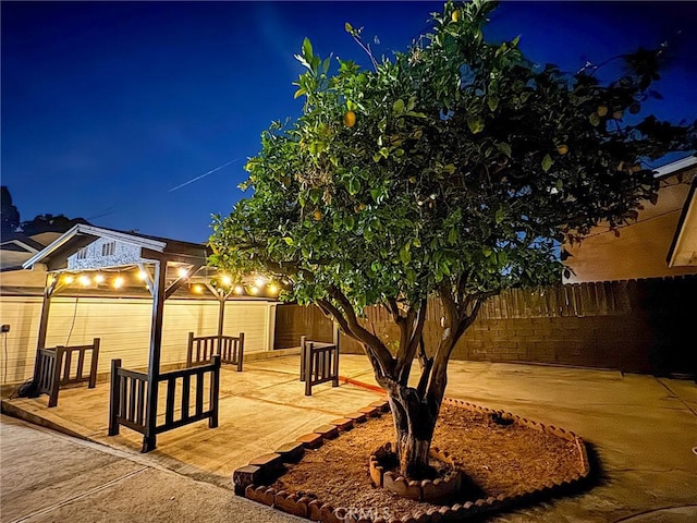 4021 York Blvd, Glassell Park, CA 90065 - deck at twilight with a patio area and a fenced backyard