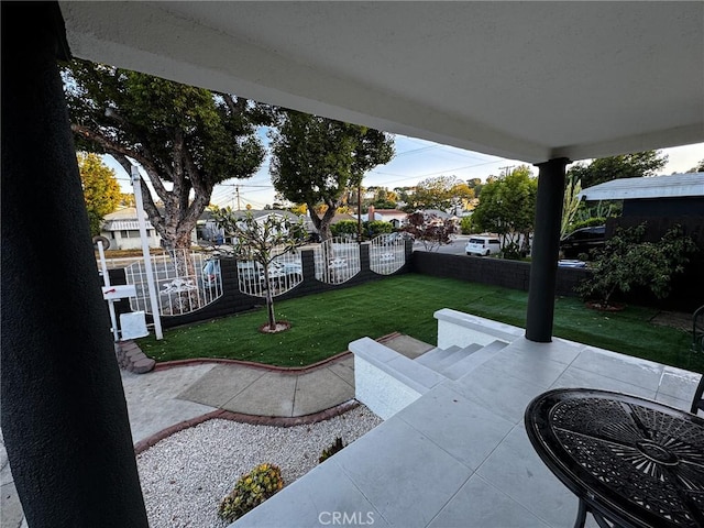 4021 York Blvd, Glassell Park, CA 90065 - fenced backyard featuring a patio area