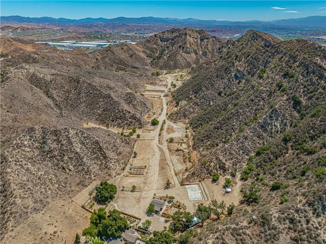 29701 Jackson St, Castaic, CA 91384 - aerial view of property's location with mountains