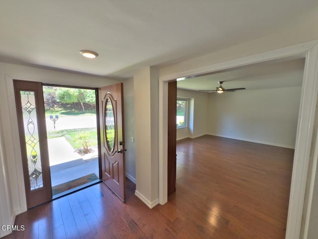 37134 Village 37, Camarillo, CA 93012 - entrance foyer featuring wood finished floors and a ceiling fan