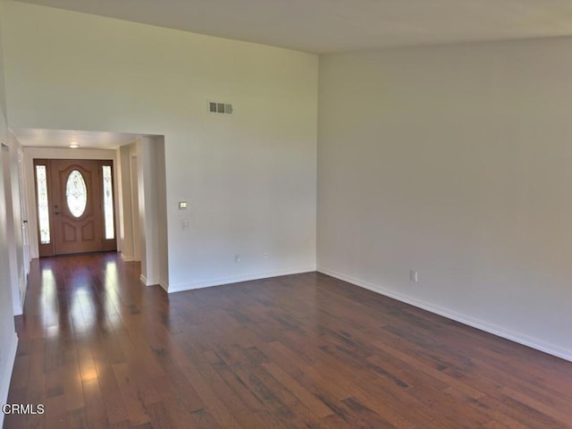 37134 Village 37, Camarillo, CA 93012 - foyer featuring dark wood-type flooring and baseboards
