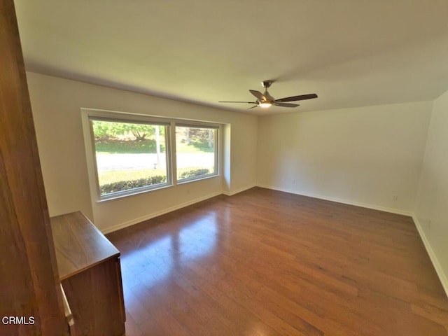 37134 Village 37, Camarillo, CA 93012 - empty room with ceiling fan and dark wood-style floors