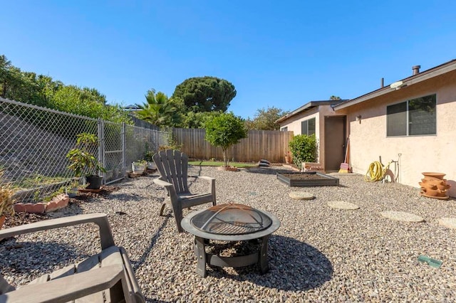 1523 Temple Heights Dr, Oceanside, CA 92056 - fenced backyard with a fire pit