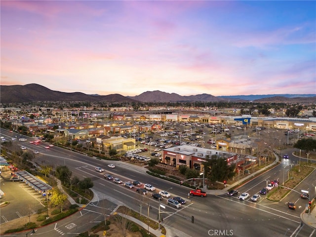 27555 Mountainside St, Menifee, CA 92584 - aerial view at dusk of a mountain view