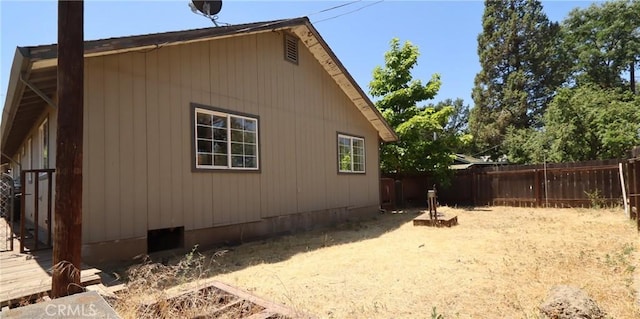 16141 Jessie St, Lower Lake, CA 95457 - view of side of home featuring a fenced backyard and crawl space