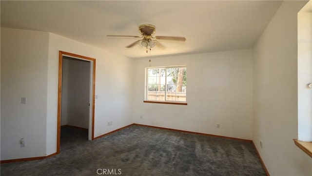 16141 Jessie St, Lower Lake, CA 95457 - unfurnished room featuring dark colored carpet and ceiling fan