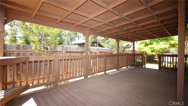 16141 Jessie St, Lower Lake, CA 95457 - wooden terrace with a fenced backyard