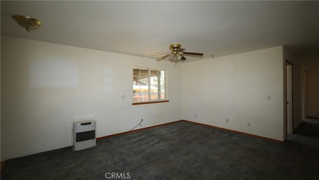 16141 Jessie St, Lower Lake, CA 95457 - empty room with ceiling fan and dark colored carpet