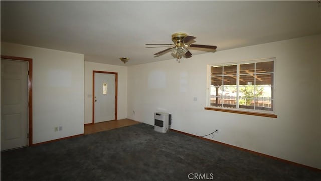 16141 Jessie St, Lower Lake, CA 95457 - carpeted empty room with a ceiling fan and baseboards