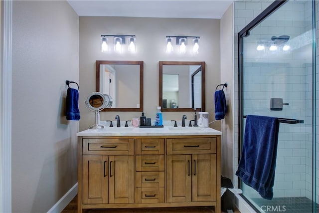 1320 Fairway Dr, Atwater, CA 95301 - full bath featuring double vanity and a shower stall