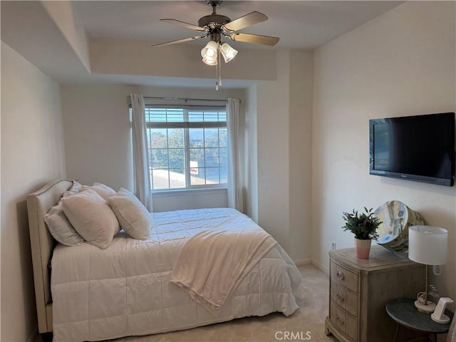 3120 Sepulveda Blvd Unit 409, Torrance, CA 90505 - bedroom with light carpet and a ceiling fan