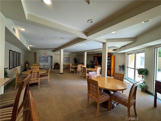 3120 Sepulveda Blvd Unit 409, Torrance, CA 90505 - carpeted dining space featuring recessed lighting