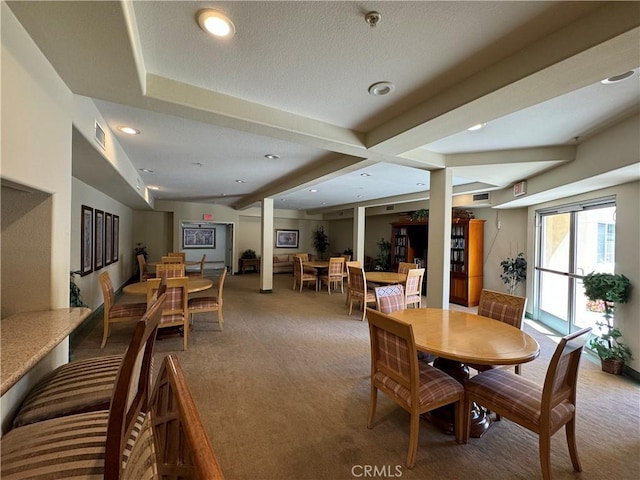 3120 Sepulveda Blvd Unit 409, Torrance, CA 90505 - carpeted dining area with recessed lighting