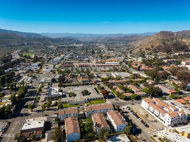 104 W Santa Clara St, Ventura, CA 93001 - aerial view of property's location with a mountain backdrop