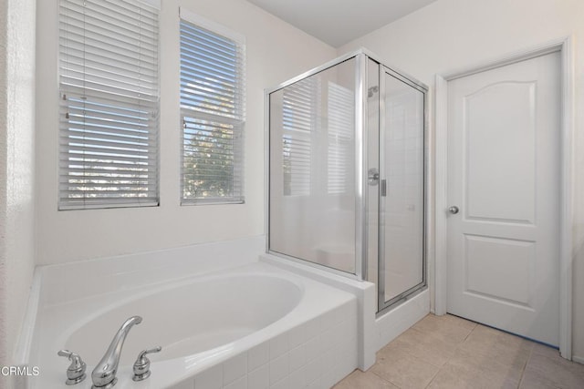 104 W Santa Clara St, Ventura, CA 93001 - full bathroom featuring a bath, a shower stall, and tile patterned flooring