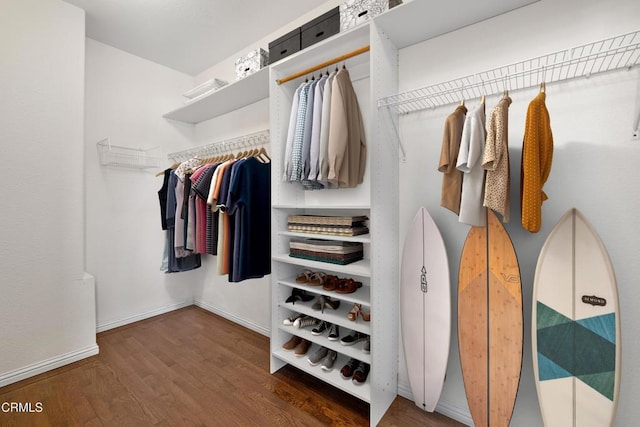 104 W Santa Clara St, Ventura, CA 93001 - spacious closet featuring wood finished floors