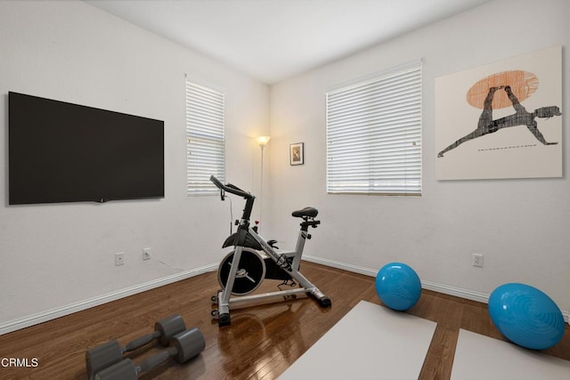 104 W Santa Clara St, Ventura, CA 93001 - exercise room featuring wood finished floors and plenty of natural light